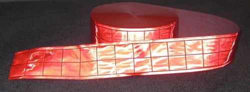 50-yard roll orange gloss sew on reflective tape pvc 2&#034; for sale