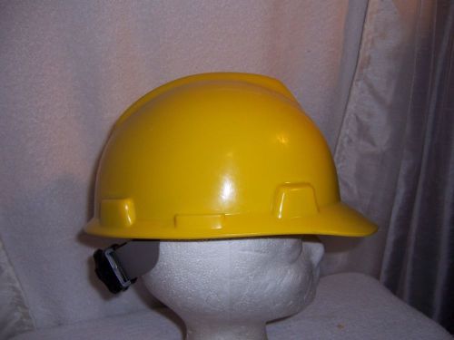 USED MSA FAS-TRAC II SAFETY HARD HAT RACKET ADJUSTABLE HEADLINER
