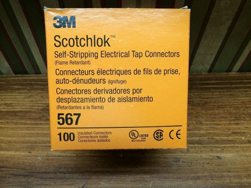 Scotchlok 567 Self-Stripping Electrical Connector 100 Pcs 3M