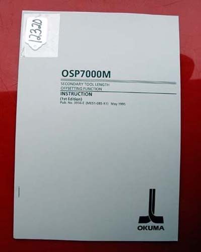 Okuma Secondary Tool Length Offsetting Function  3956-E (ME51-085-R1) Inv.12320