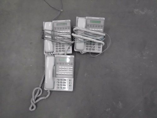 LOT OF 3 PANASONIC 16-KEY DIGITAL LARGE LCD BUSINESS PHONE, HAC VB-42213
