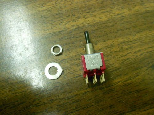 C&amp;K Components 7303 On Off On Toggle Switch NIB
