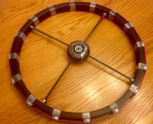 16 inch wheel with 16 n50 ring magnets mounted on it for sale