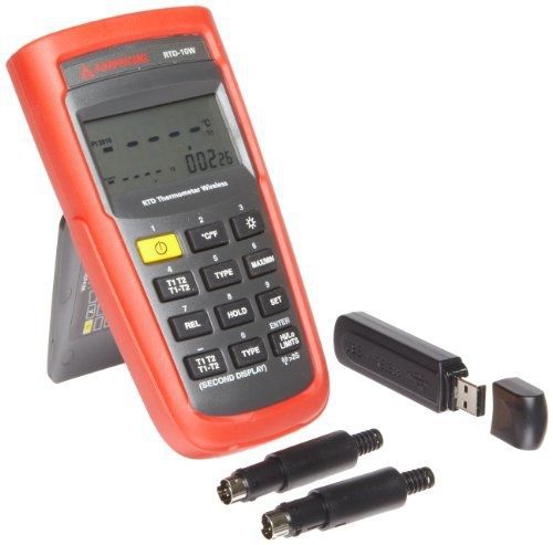 Amprobe rtd-10w wireless dual input digital rtd thermometer for sale