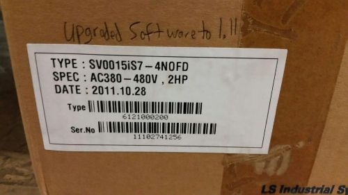 NEW 2HP 460V LS DRIVE SV0015iS7-4NOFD VARIABLE FREQUENCY DRIVE INVERTER VFD NEW