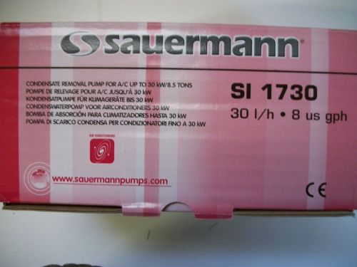 Sauermann si - 1730  condensate pump, 230v, 50/60hz, 8 gph nib for sale