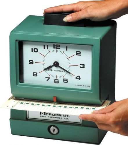 Acroprint Heavy Duty Time Clocks- Manual-125Rr4 01-1070-41B TIME CLOCKS NEW