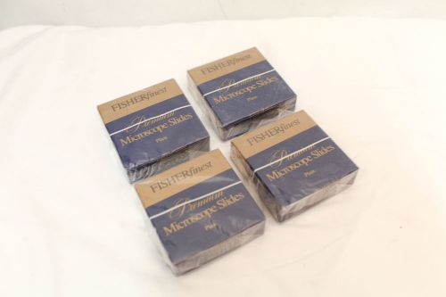 4 Boxes - Fisher Finest Premium Microscope Slides Plain 12-544-4 25x75x1mm
