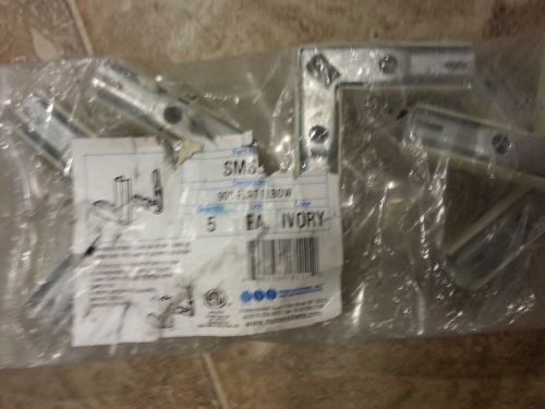 LOT OF 5 MONO SYSTEMS SMS518 90 DEGREE EXTERNAL ELBOW IVORY (NEW)