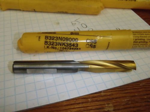 Kennametal 9.0mm (.3543&#034;) Diameter Solid Carbide Drill