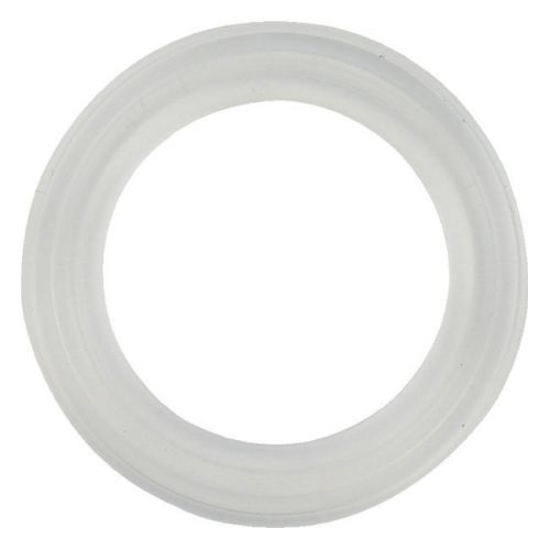 Platinum Cured Silicone Sanitary Tri-Clamp Gasket, Clear  - 8&#034; (Flanged)