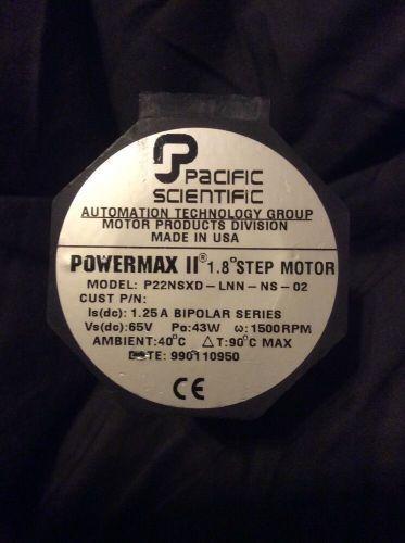 Pacific Scientific Powermax II 1.8 Step Motor P22NSXD-LNN-NS-02