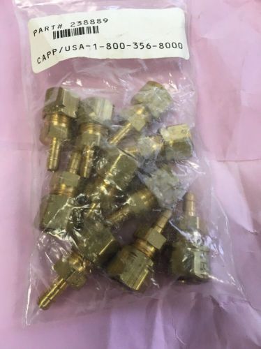 HONEYWELL CCT1635B PNEUMATIC 1/4&#034; BARB X 1/4&#034; COMPRESSION FITTING (Pack Of 10)