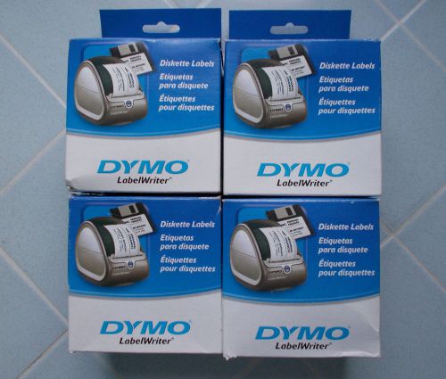 4 NEW boxes of DYMO Diskette Labels 30324
