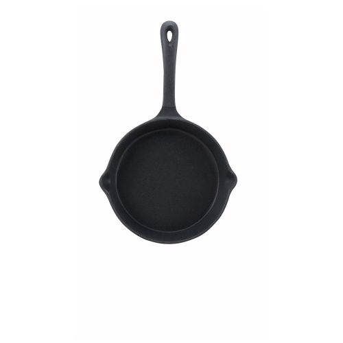 Winco RSK-8, 8-Inch Black-Enameled Cast Iron Skillet