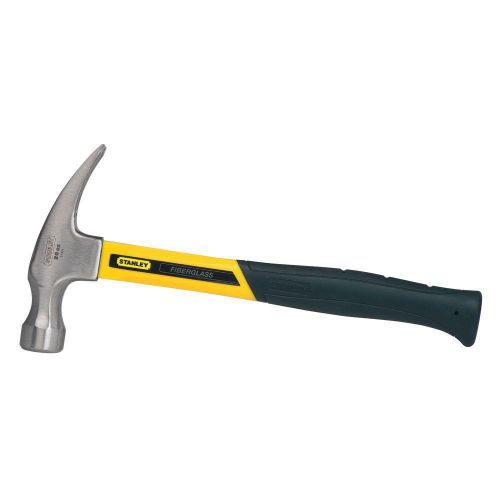 Stanley 20 oz. rip claw fiberglass nailing hammer smooth face and a rip claw for sale
