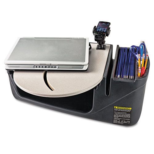 Car Desk with Laptop Mount, Supply Organizer, Gray AUE39000