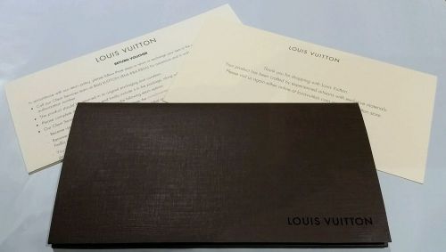Authentic Louis Vuitton Receipt Holder with paperwork
