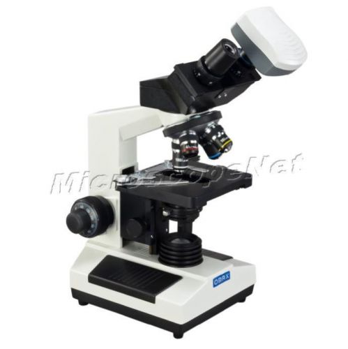 Studet binocular compound clinic science microscope 40x-1600x+5mp usb camera for sale