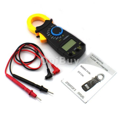 LCD Clamp Multimeter Battery Load Test Voltmeter For Beginners Electrician
