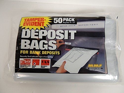 Mmf industries. no. 236201206 white. temper-evident disposable plastic deposit for sale
