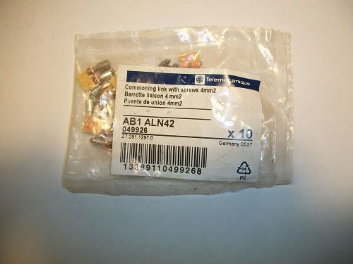 TELEMECANIQUE AB1 ALN42 2 POLE JUMPER  10 PACK NEW  COMMONING LINK WITH SCREWS