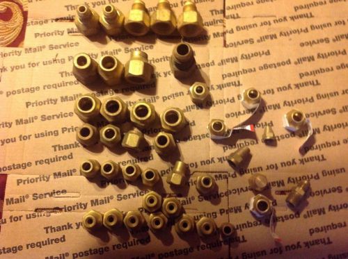Huge lot brass flare fittings 41 pieces for sale