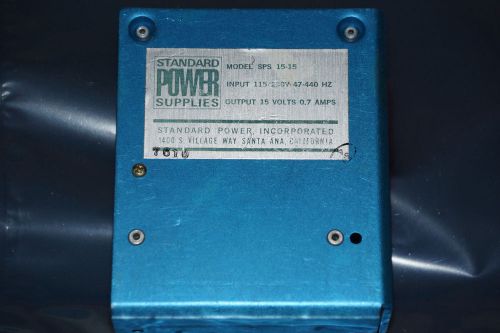 Standard Power Supplies &#034;SPS15-15&#034; +15 or -15 VDC Open Frame Linear Power Supply