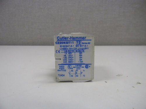 CULTER HAMMER C320KGT11 CONTACT BLOCK
