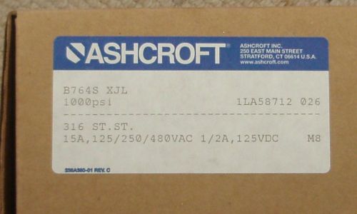 Ashcroft pressure switch - 1000 psi
