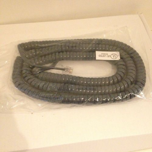 New replacement 25&#039; handset curly cords (gray) for avaya ip / digital phones for sale
