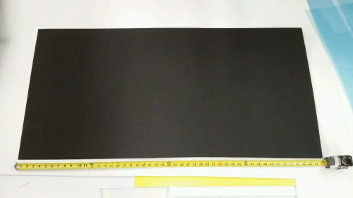 BLACK ABS MACHINABLE PLASTIC SHEET .090&#034; X 23 7/8&#034; X 48 1/8&#034; HAIRCELL FINISH
