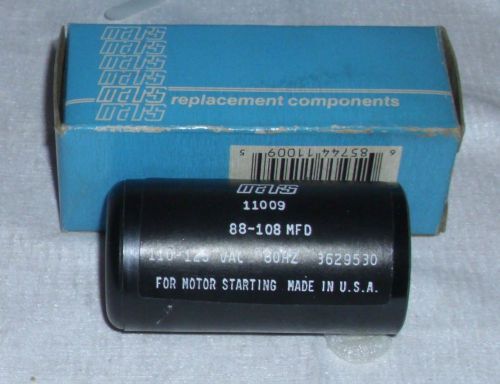 Motor start capacitor 88-108 mfd 110-125 vac new for sale