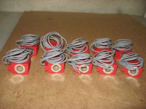 Lot of 10 - new parker 12v, 30w, 5/8”, double wire coil 851024-018vdc for sale