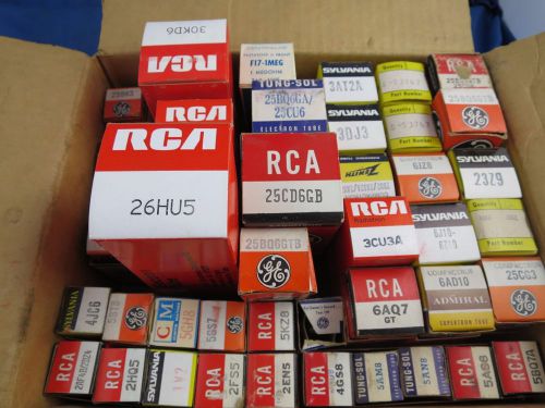 Lot of Vacuum Tubes. RCA, Sylvania, GE and other brands