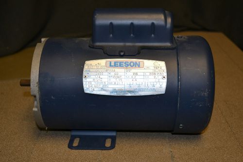 Leeson 1/4HP Motor, 115/208-230V Single Phase, 3450 RPM, C42C34FB3A, R42C