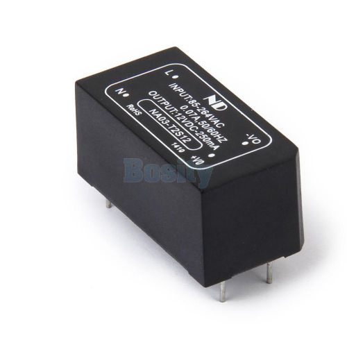 Isolated Power Module AC/DC-DC Converter In AC 85-264V/ DC 100-370V Out DC 12V