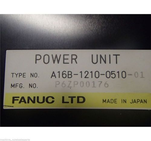 3Mo WARRANTY FANUC A16B-1210-0510 POWER SUPPLY IN STOCK TESTED GOOD A16B12100510