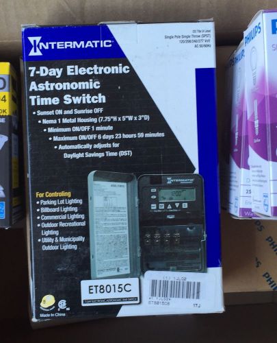 Intermatic et8015c electronic timer, astro 7 days, spst for sale
