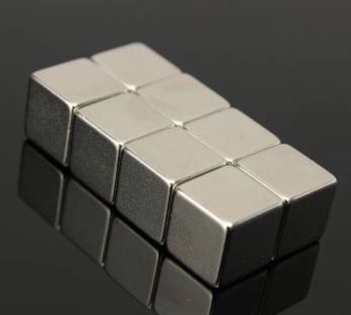 8 Rare Earth Magnets 10mm Cube Block Neodymium Small Super Strong Magnet