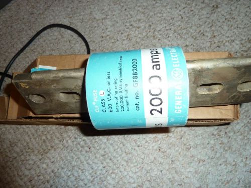 New general electric class l gf8b2000 2000amp fuse free shipping! for sale