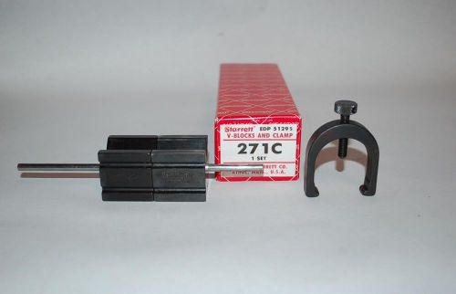 Starrett 271C V-Blocks &amp; Clamp Set - Machinist/Toolmaker Tool - Used