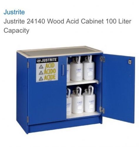 Justrite 24140 Wood Acid Cabinet
