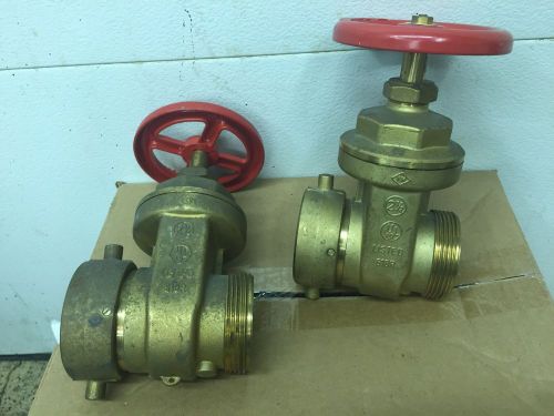 2x giacomini a53g single hydrant gate valve 2-1/2&#034; female swivel nst x male nst for sale