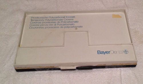 Bayer Dental Temporary Polycarbonate Crown Kit