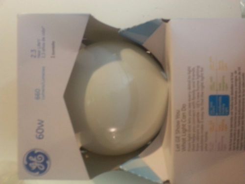 GE Soft White 49780 60-Watt, 660-Lumen G40 Light Bulb with Medium Base, 1-Pack