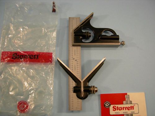New starrett no.c33hc-6-4r 6&#034; 3pc combination squaretoolmaker machinist mechanic for sale