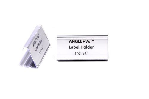 5&#034; Wide Angled View Clear Label Holder