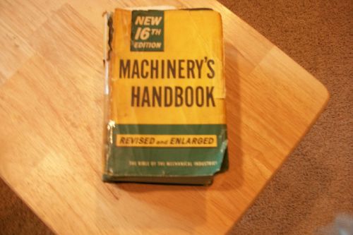 Machinery&#039;s Handbook New 16th edition