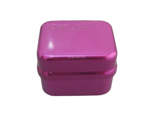 30 Holes Dental Disinfection Box Sterilizer Case fit High Speed Bur Purple (ve)
